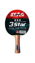 Stag 3 Star Table Tennis Racket (148 grams, Beginner )