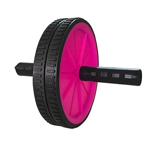 Double Wheel Ab Roller for Ab Exercise (Assorted Colors)