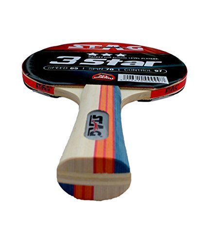 Stag 3 Star Table Tennis Racket (148 grams, Beginner )
