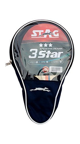 Stag 3 Star Table Tennis Racket (148 grams, Beginner )