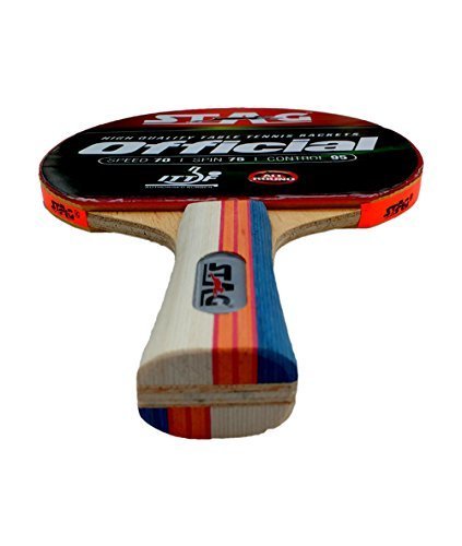 Stag Official Table Tennis Racquet( 180 grams, Intermediate)