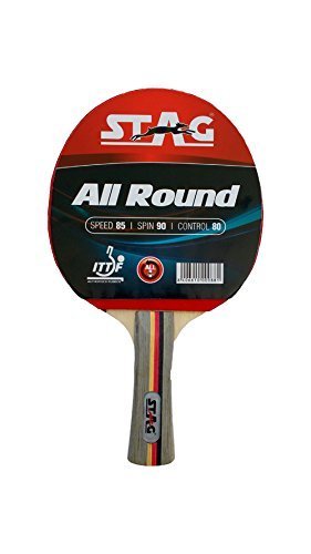 Stag All Round Table Tennis Racquet | 180 grams | Advanced | ITTF Approved Rubber