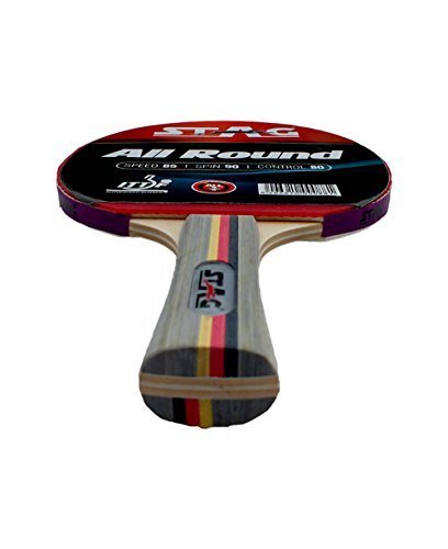 Stag All Round Table Tennis Racquet | 180 grams | Advanced | ITTF Approved Rubber