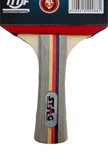 Stag 2 Star Table Tennis Racquet( Multi- Colour, 148 grams, Beginner )