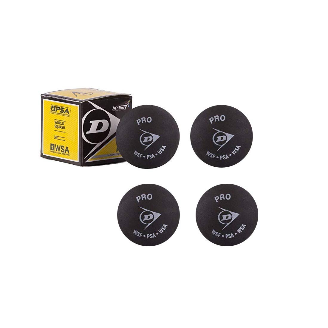 Dunlop Double Dot Squash Ball (Pack of 4 Balls)