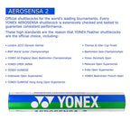 Yonex Aerosensa AS2 Feather Shuttlecock - (Pack of 12)
