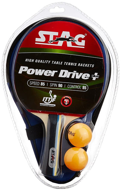 Stag Power Drive Table Tennis Racquet( Multi- Colour, 174 grams, Intermediate )