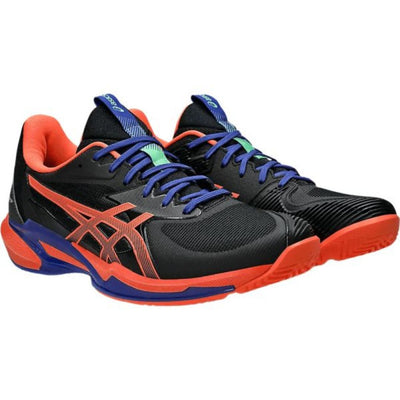 Asics Solution Speed FF3 Padel Shoes -Black/Vivid Coral