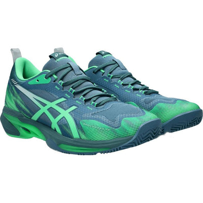 Asics Sonic Smash FF Padel Shoes - Saba Blue & Vital Green