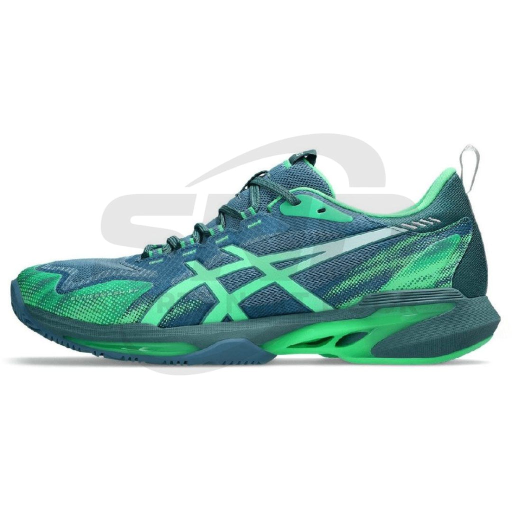 Asics Sonic Smash FF Padel Shoes - Saba Blue & Vital Green