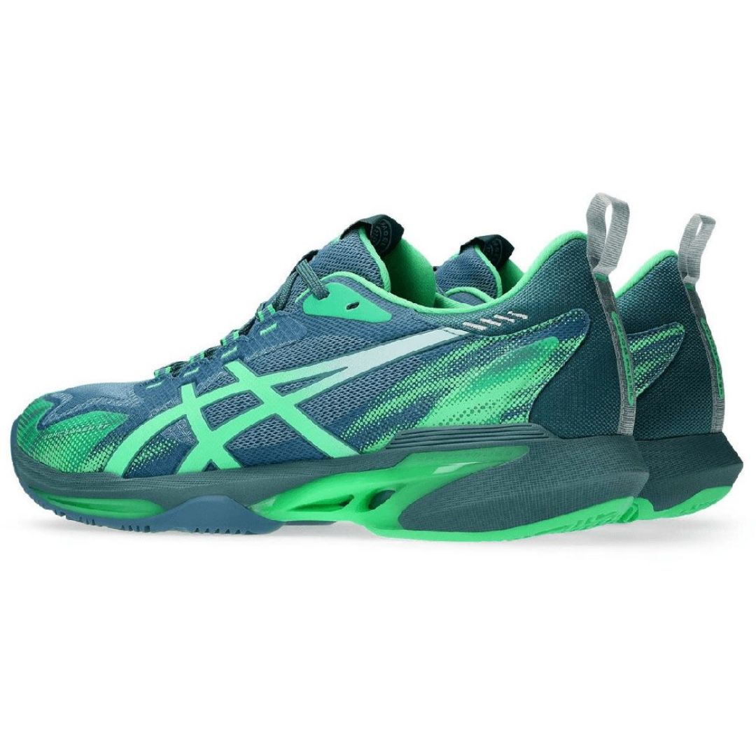 Asics Sonic Smash FF Padel Shoes - Saba Blue & Vital Green