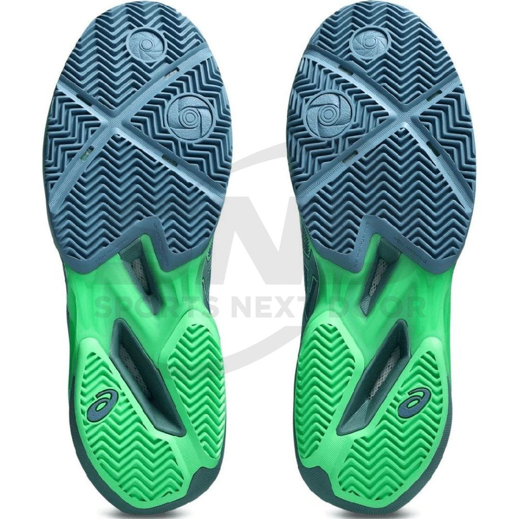 Asics Sonic Smash FF Padel Shoes - Saba Blue & Vital Green