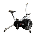 Body Gym Air Bike With Fixed Handles (Silver/Black)