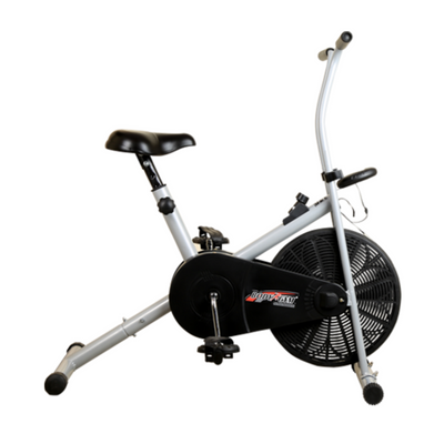 Body Gym Air Bike With Fixed Handles (Silver/Black)
