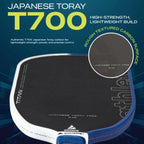 Athletiq Titan (Trilogy Pro Series) Hot Pressed Thermoformed Japanese Toray T700 Elongated Pickleball Paddle