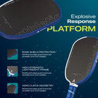 Athletiq Titan (Trilogy Pro Series) Hot Pressed Thermoformed Japanese Toray T700 Elongated Pickleball Paddle