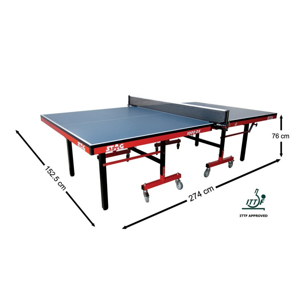 Stag International Deluxe 1000DX Table Tennis Table - 25mm, ITTF Approved