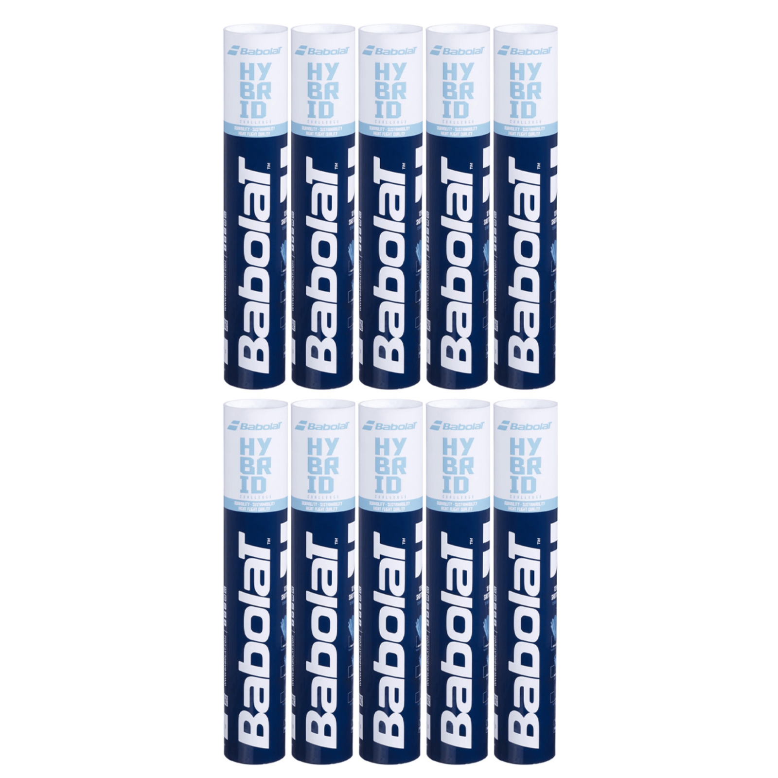 Babolat Hybrid Feather Shuttle (Pack of 12) - 10 Tubes