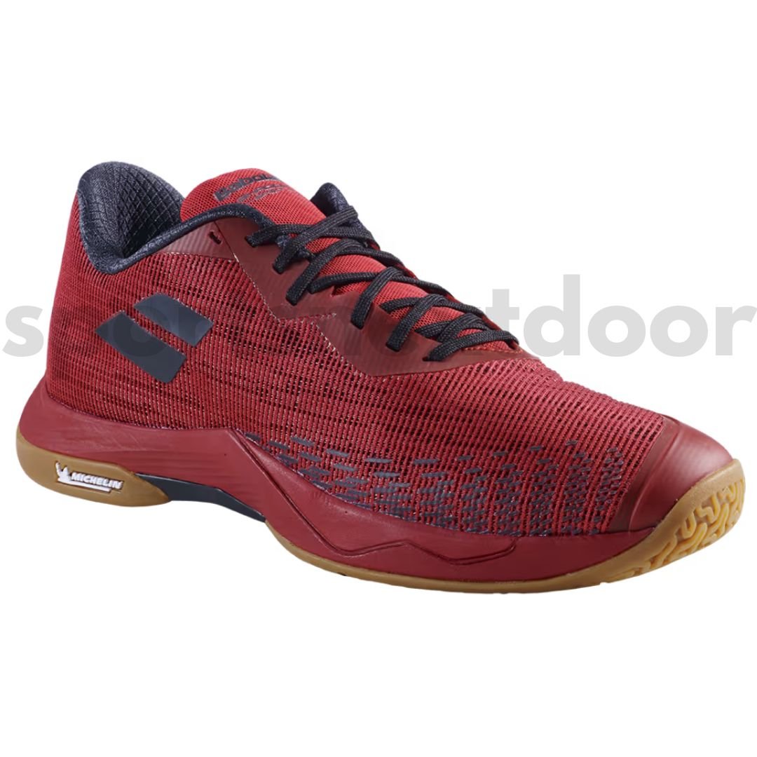 Babolat Badminton Shoes Shadow Spirit 2 - Black Poppy Red