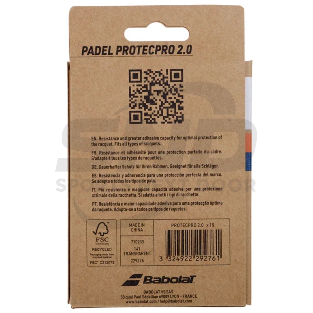 Babolat Protecpro 2.0 Padel - 1 x Single Tape Transparent