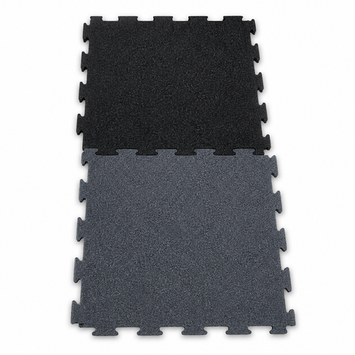 10mm Interlocking Rubber Gym Floor Tile (Assorted Colors)