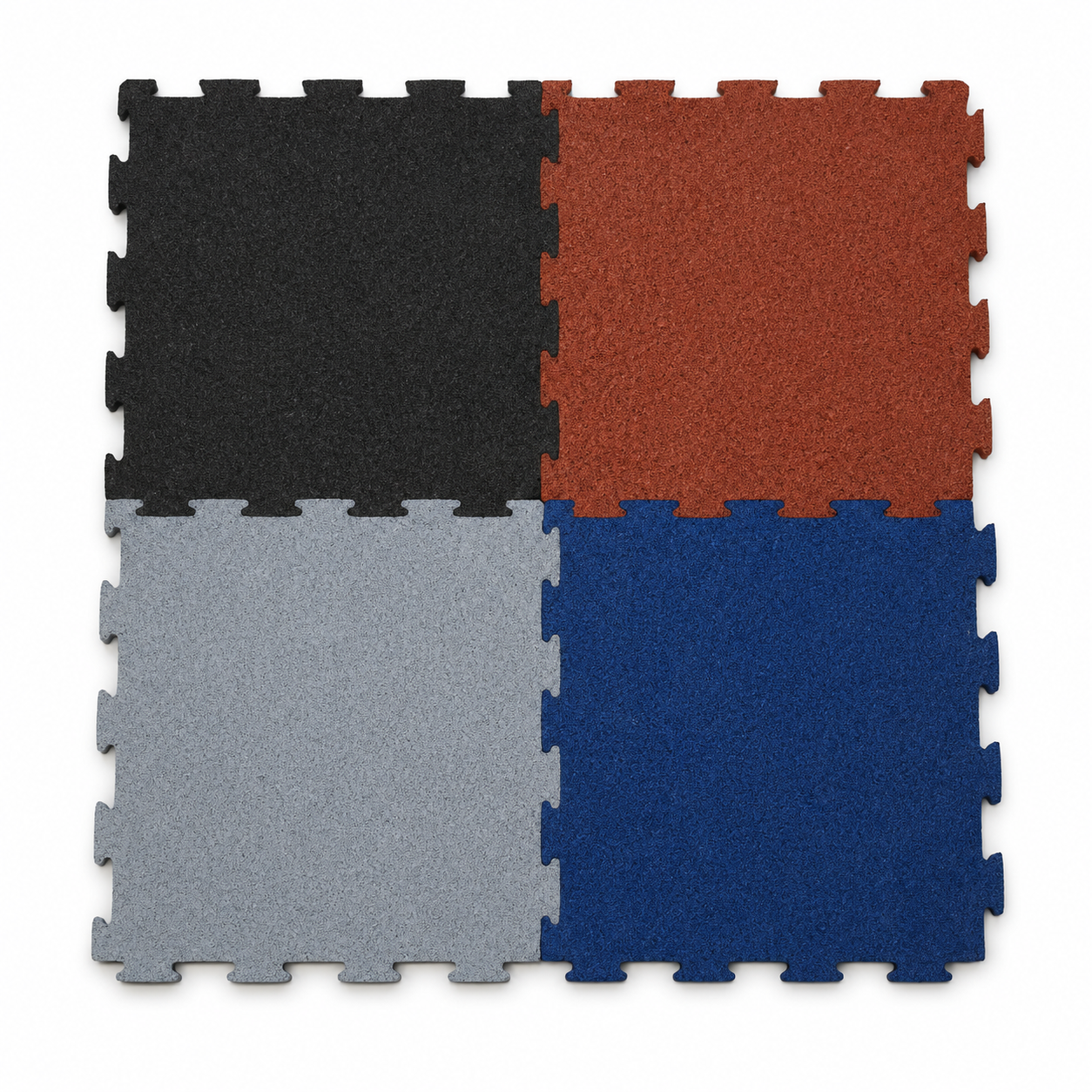 10mm Interlocking Rubber Gym Floor Tile (Assorted Colors)