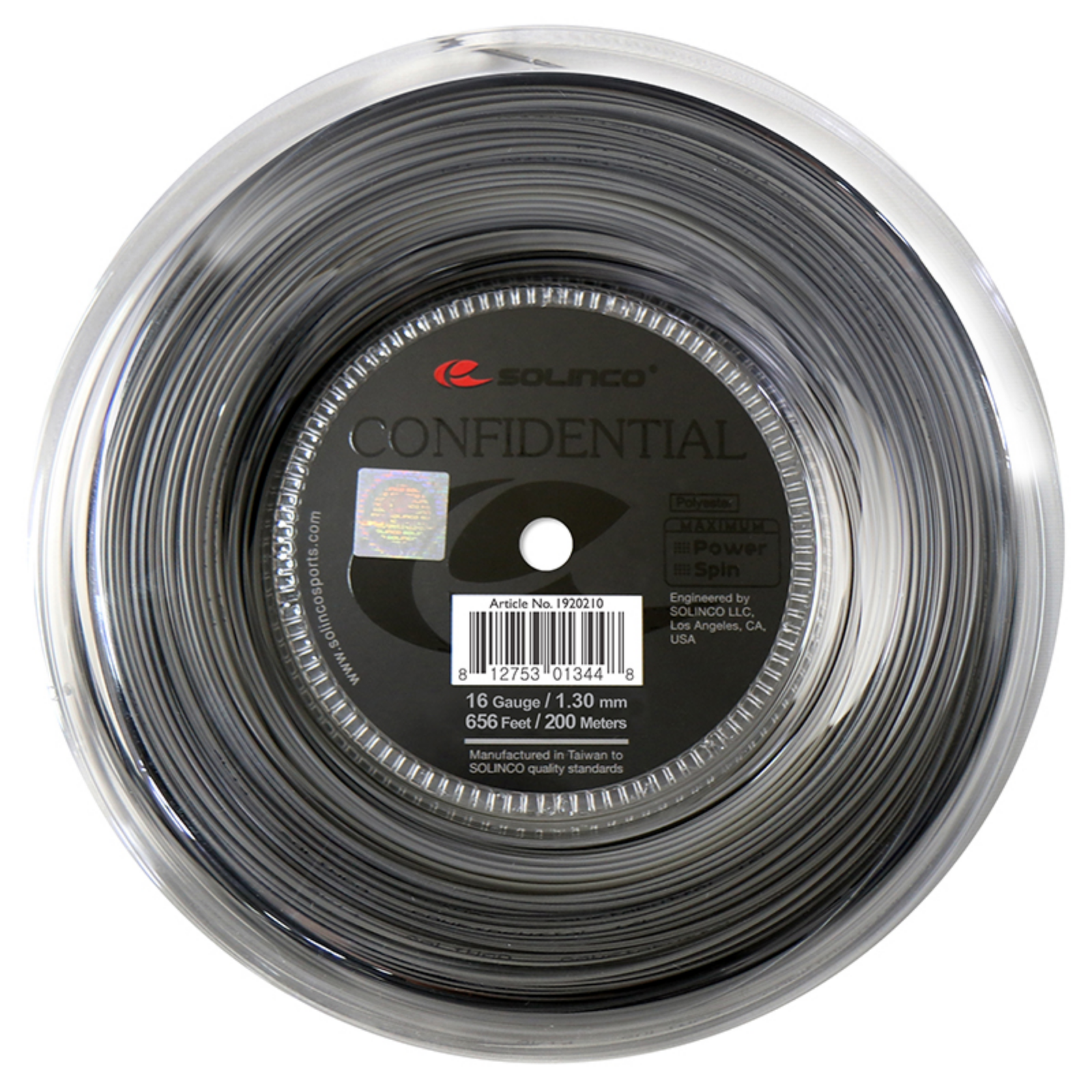 Solinco Confidential 16 Tennis String Reel (200 m)
