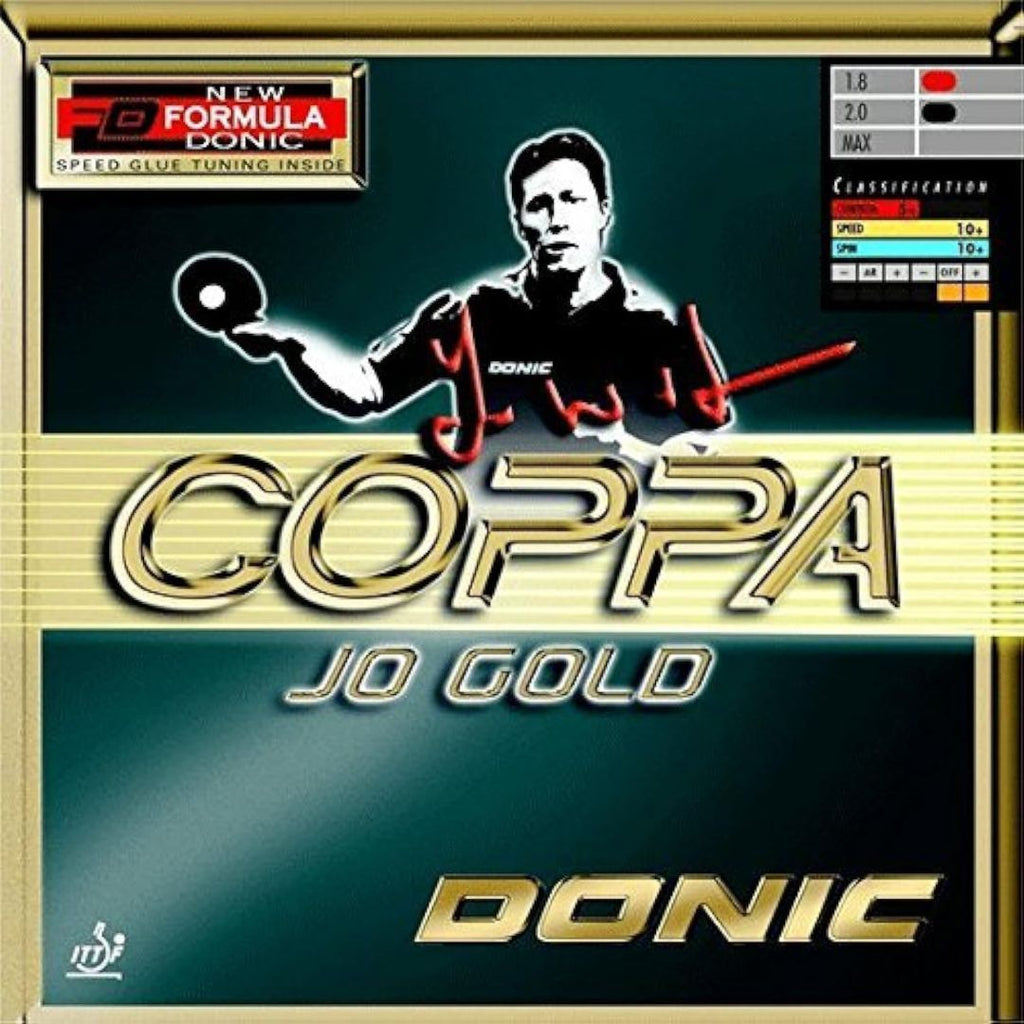Donic Coppa JO Gold Table Tennis Rubber (Black)