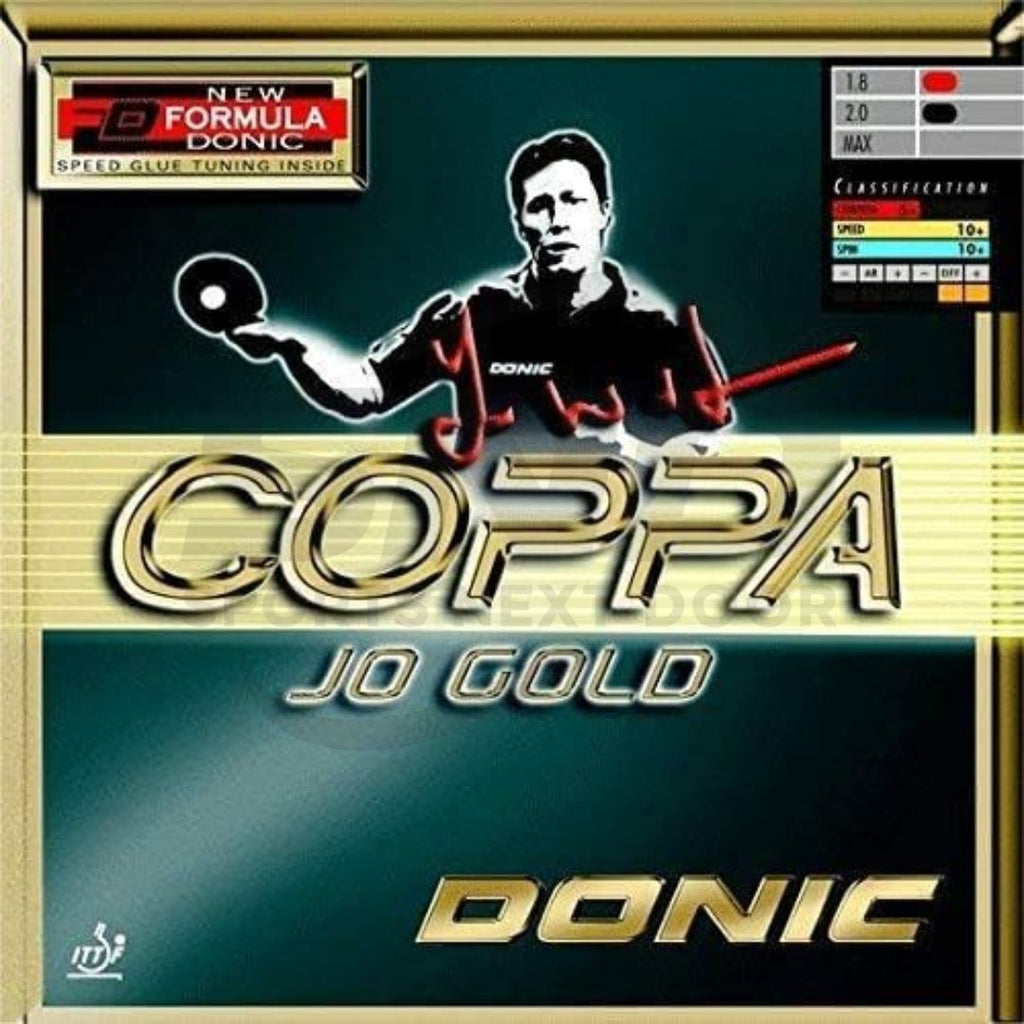 Donic Coppa JO Gold Table Tennis Rubber (Black)