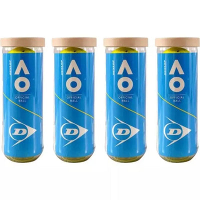Dunlop AO Australian Open Tennis Balls - Dozen (4 Cans)