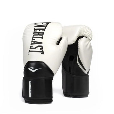 Everlast Elite 2 Boxing Gloves – White/Black
