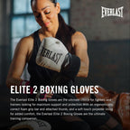 Everlast Elite 2 Boxing Gloves – White/Black
