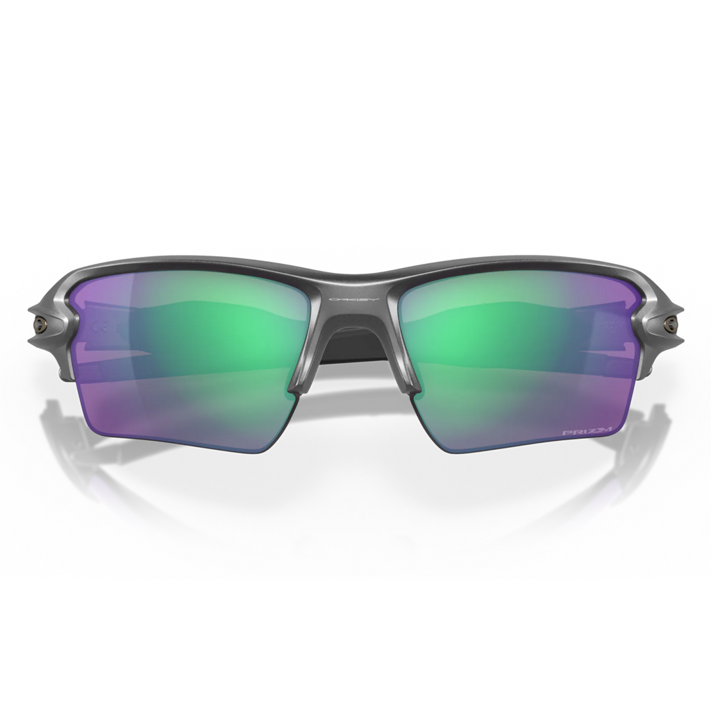 Oakley Flak 2.0 XL Sunglasses OO9188-F359, Prizm Road Jade Lenses, Steel Frame