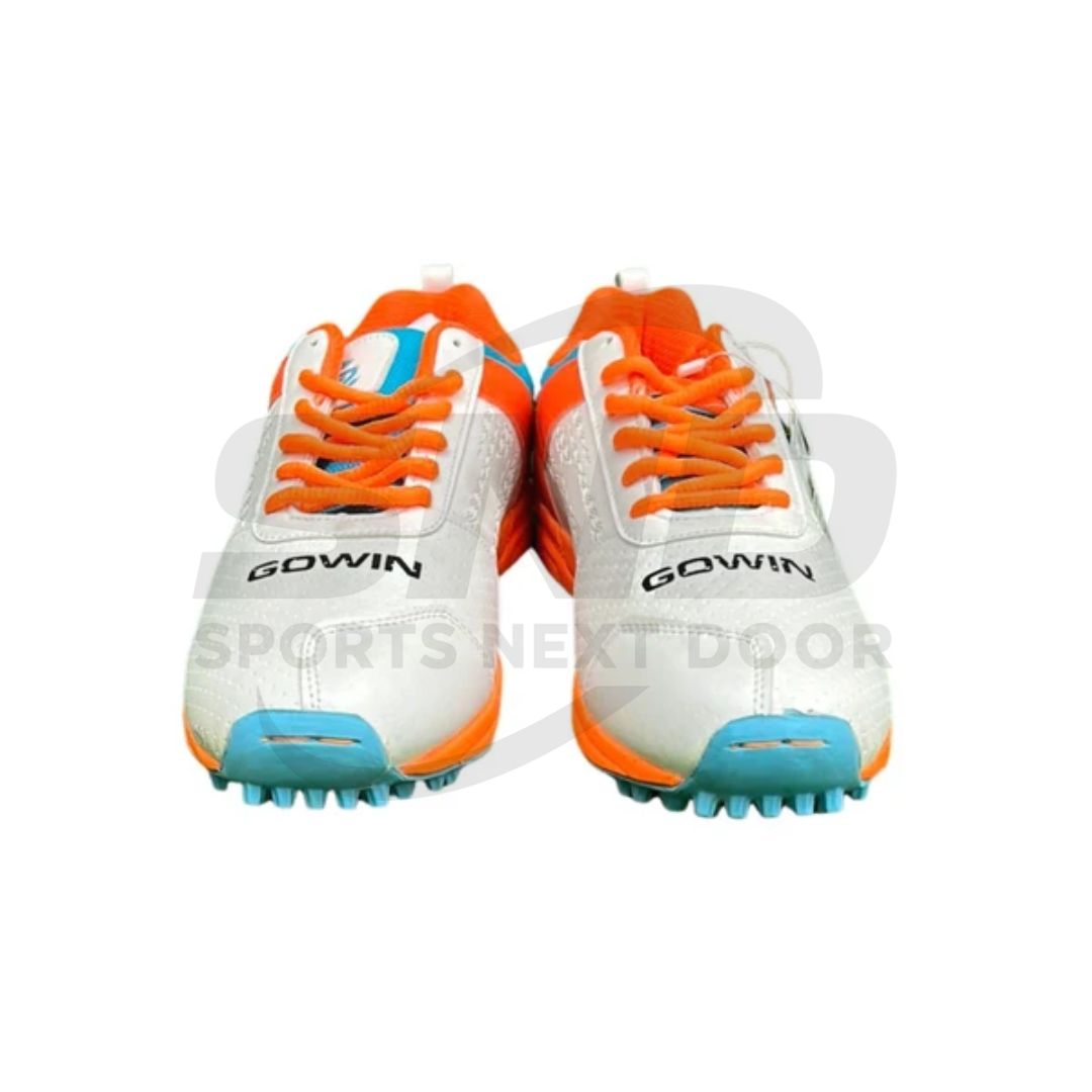 Gowin Test Cricket Shoes (White/Orange/Sky)