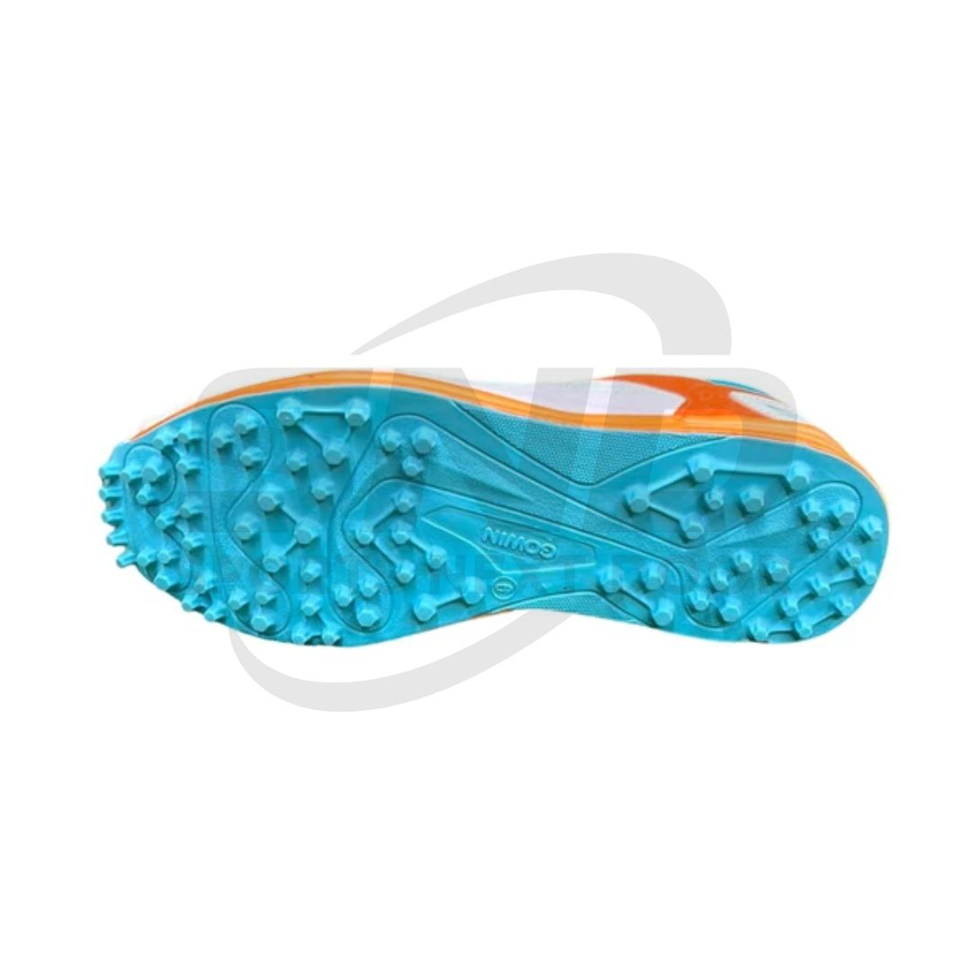 Gowin Test Cricket Shoes (White/Orange/Sky)