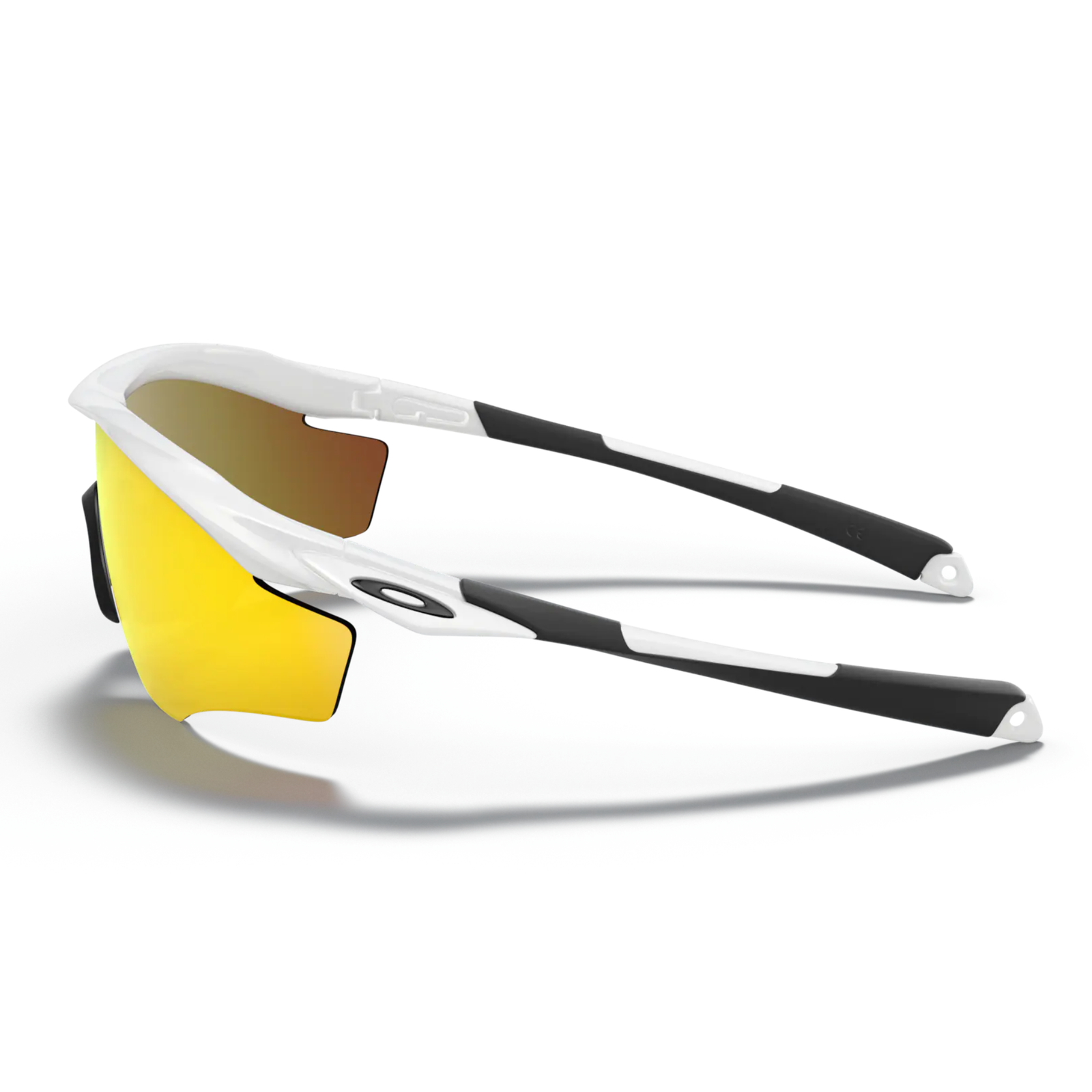 Oakley M2 Frame XL Sunglasses OO9343-0545 - Fire Iridium Lenses, Polished White Frame