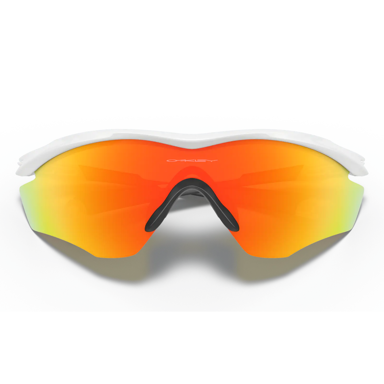 Oakley M2 Frame XL Sunglasses OO9343-0545 - Fire Iridium Lenses, Polished White Frame