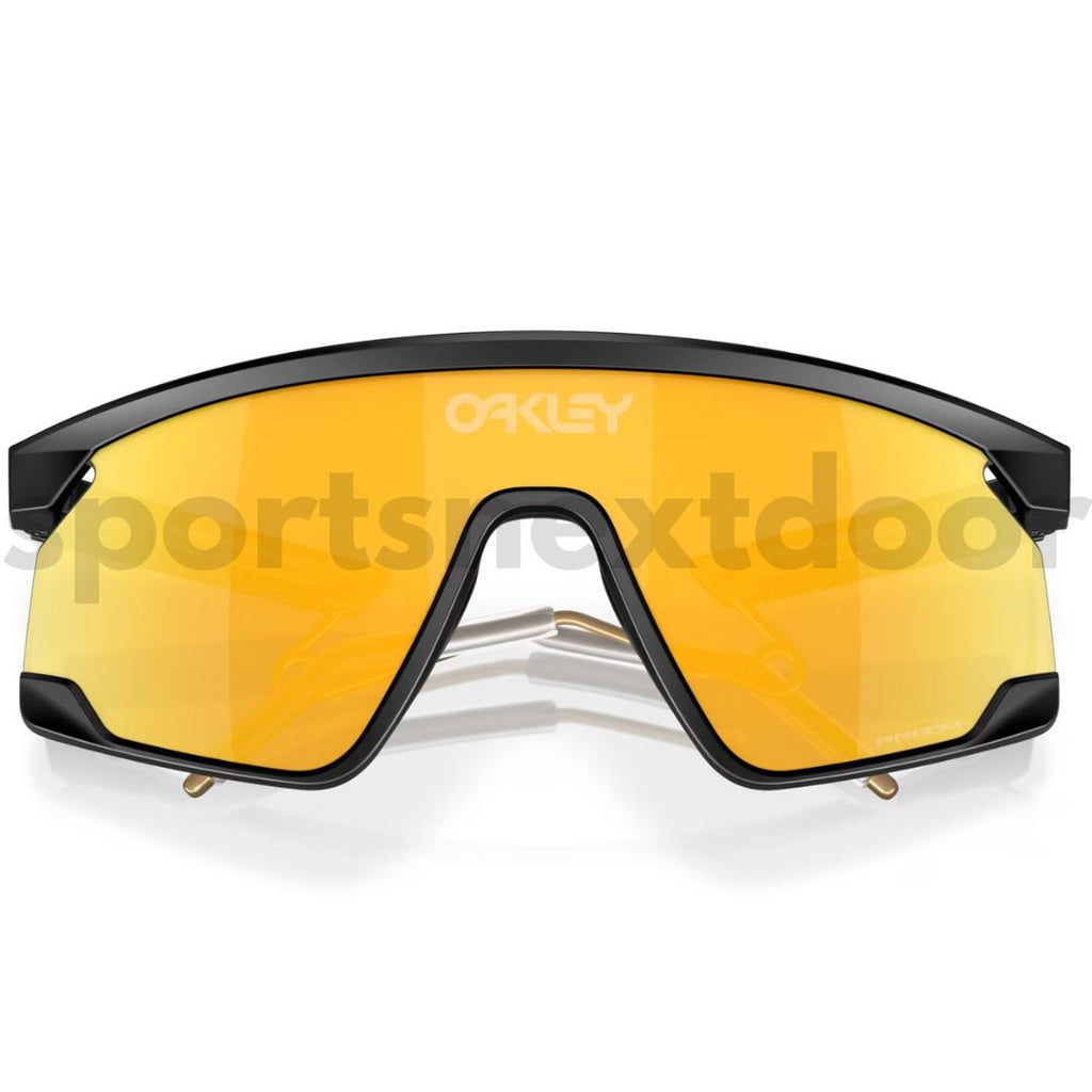 Oakley BXTR Metal Sunglasses OO9237-0139, Prizm 24k Lenses, Matte Black Frame