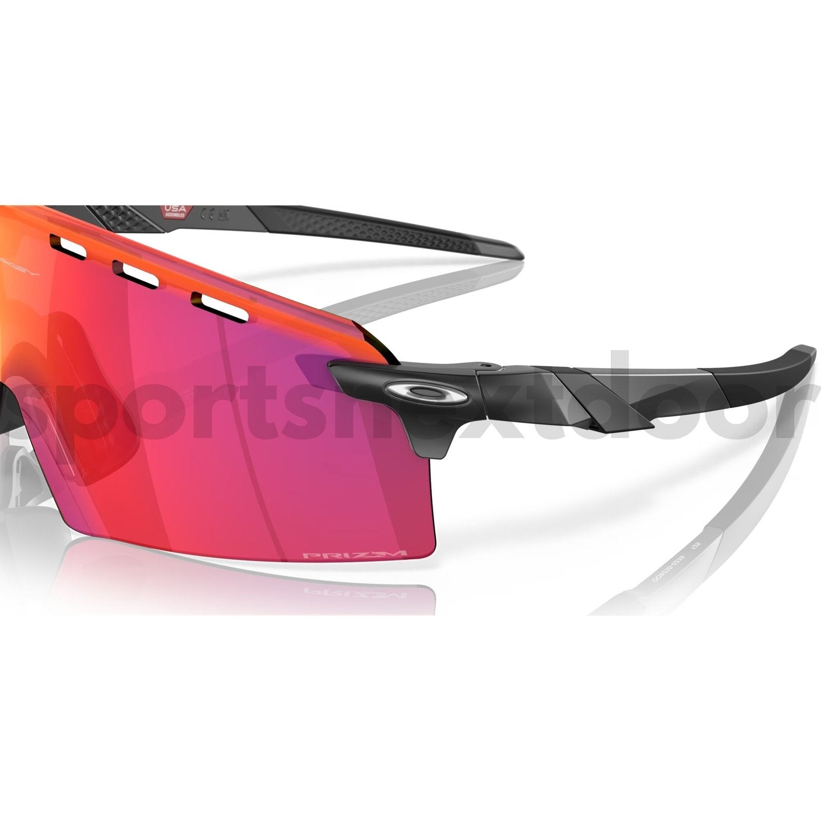 Oakley Encoder Strike Sunglasses OO9235-0239, Prizm Road Lenses, Matte Black Frame