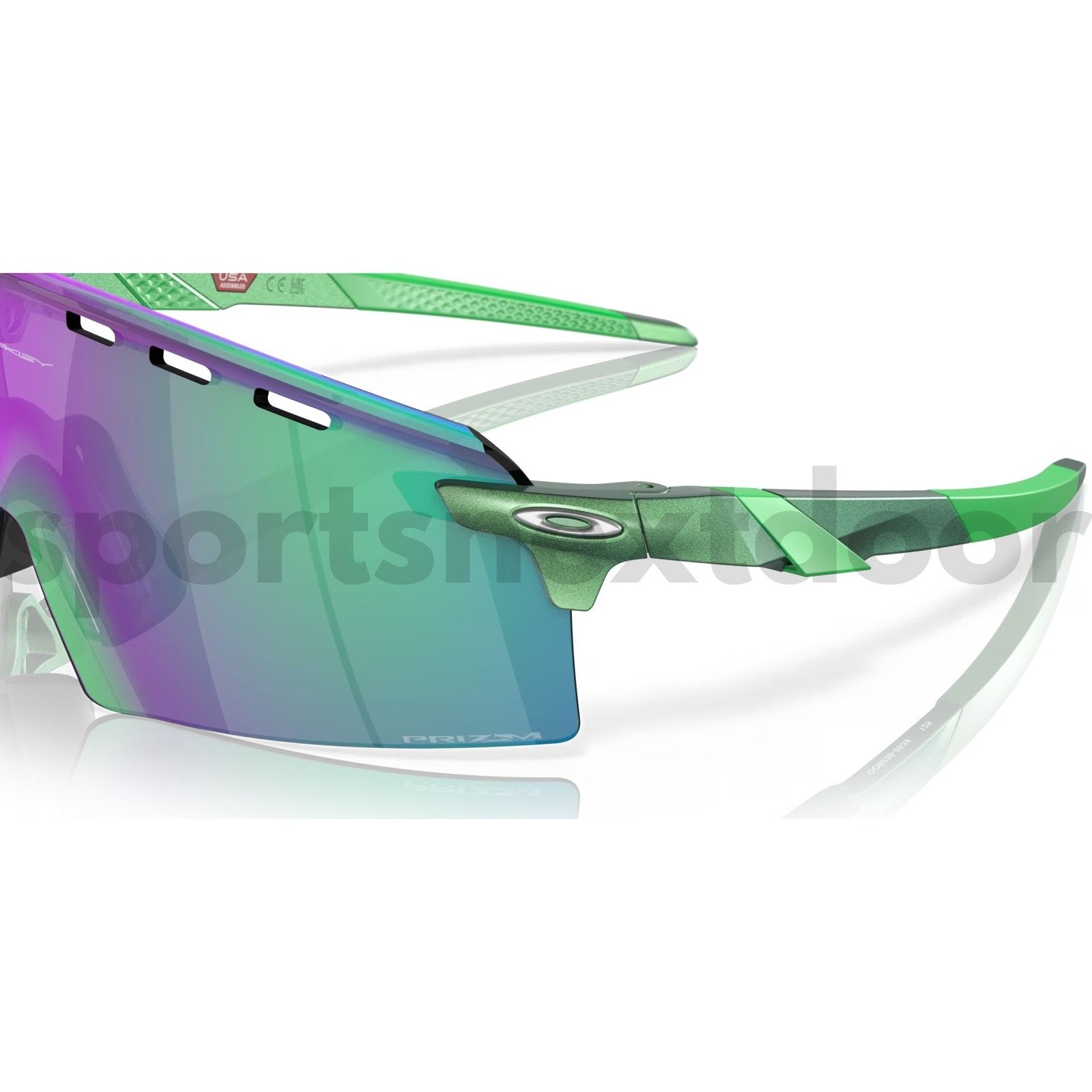 Oakley Encoder Strike Sunglasses OO9235-0439, Prizm Jade Lenses, Gamma Green Frame