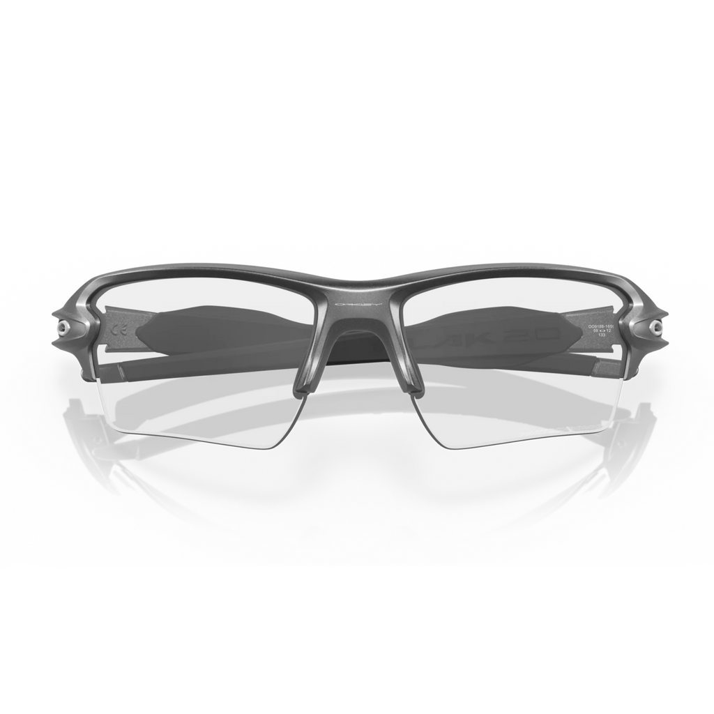 Oakley Flak 2.0 XL Sunglasses OO9188-1659 - Clear To Black Iridium Photochromic Lenses, Steel Frame
