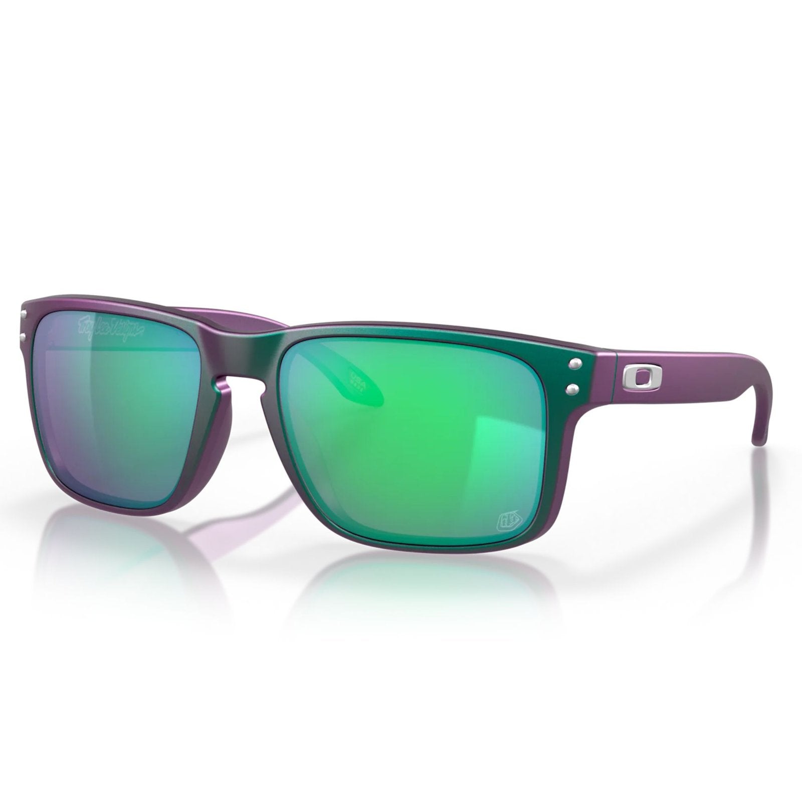 Oakley Holbrook Sunglasses OO9102-T455 - Prizm Jade Lenses, Troy Lee Designs Matte Purple Green Shift Frame