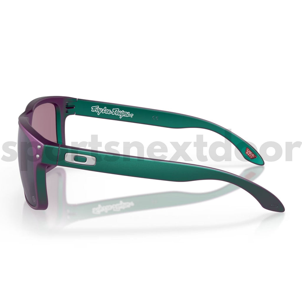 Oakley Holbrook Sunglasses OO9102-T455 - Prizm Jade Lenses, Troy Lee Designs Matte Purple Green Shift Frame