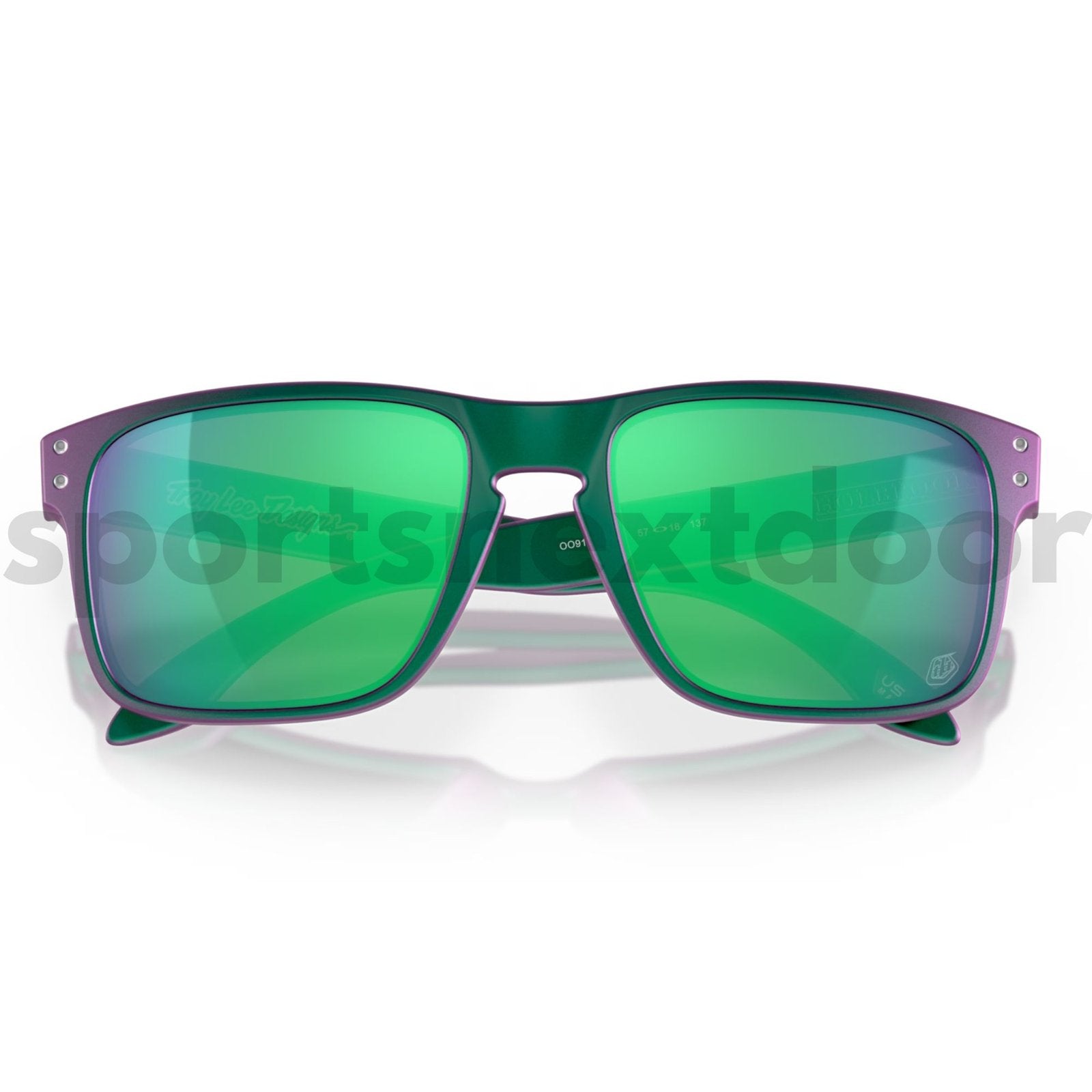 Oakley Holbrook Sunglasses OO9102-T455 - Prizm Jade Lenses, Troy Lee Designs Matte Purple Green Shift Frame