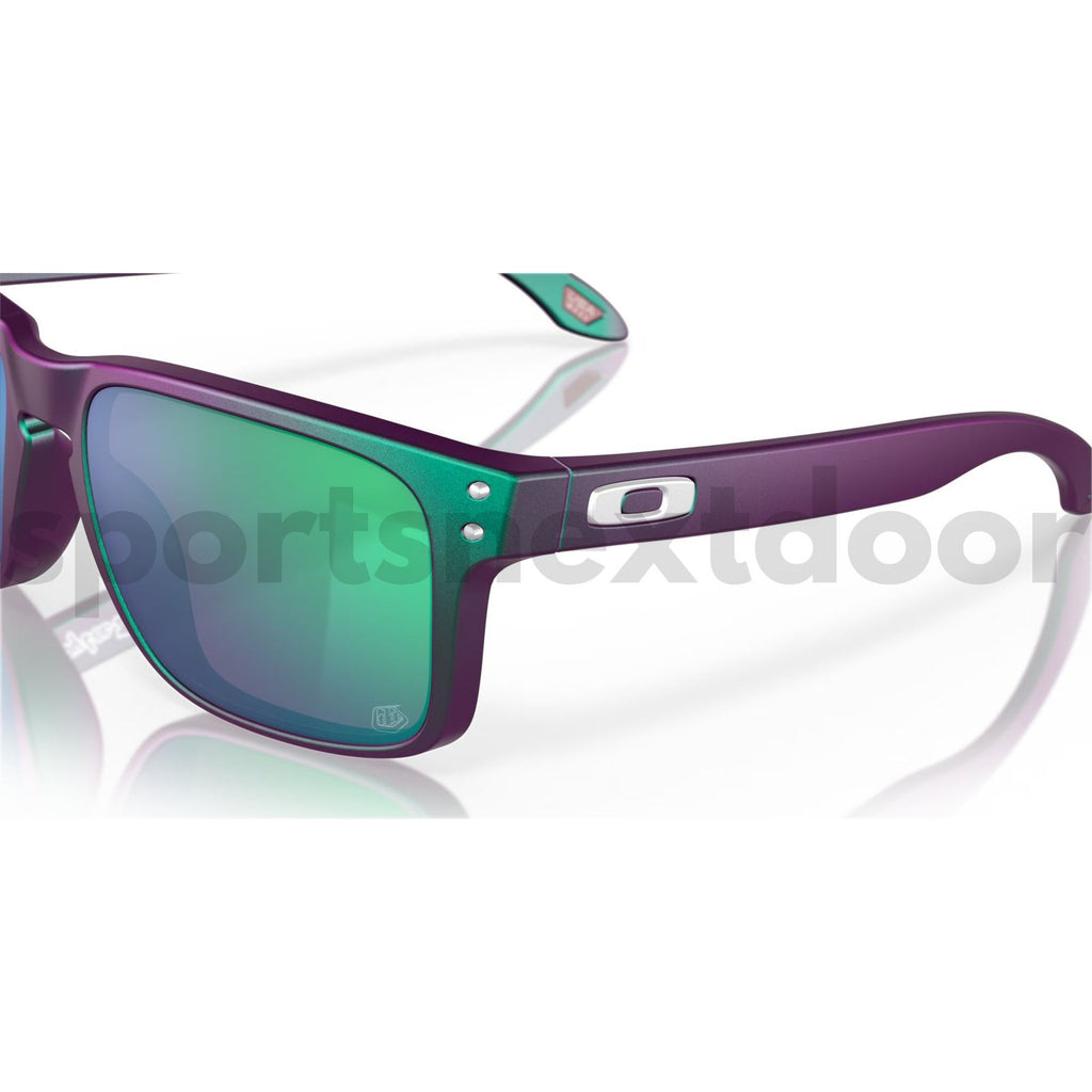 Oakley Holbrook Sunglasses OO9102-T455 - Prizm Jade Lenses, Troy Lee Designs Matte Purple Green Shift Frame