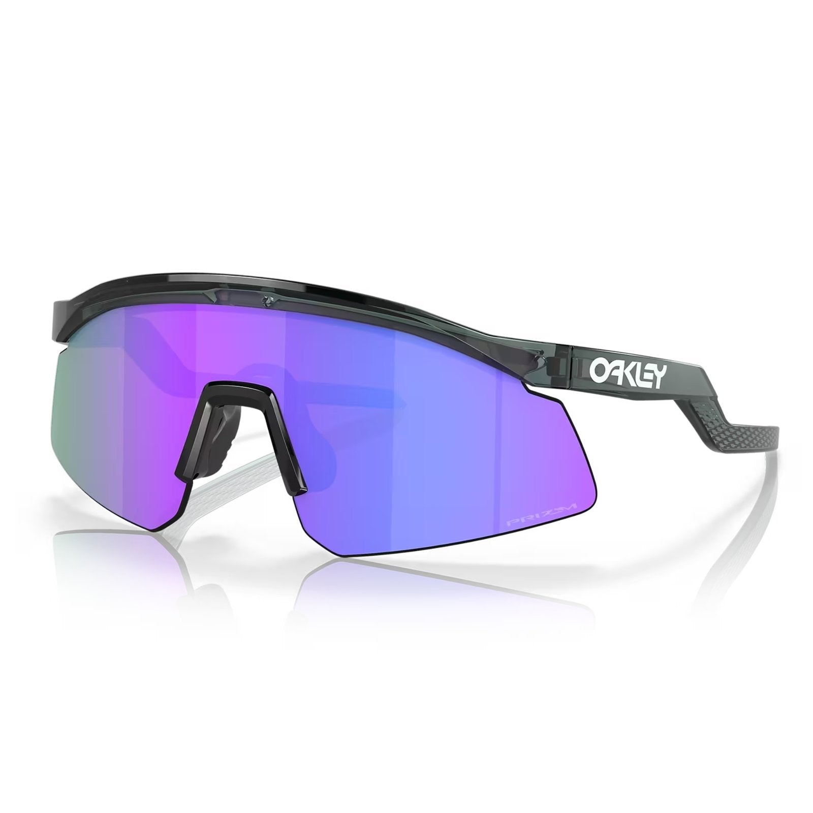 Oakley Hydra Sunglasses OO9229-0437, Prizm Violet Lenses, Crystal Black Frame