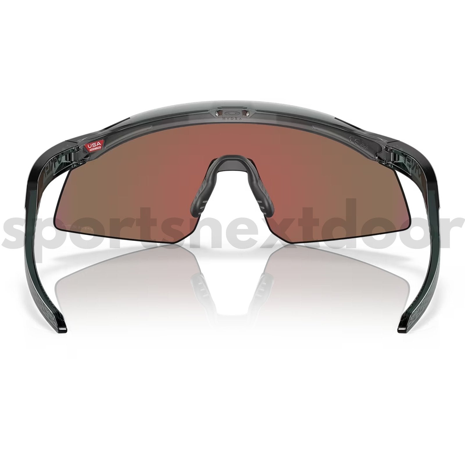 Oakley Hydra Sunglasses OO9229-0437, Prizm Violet Lenses, Crystal Black Frame