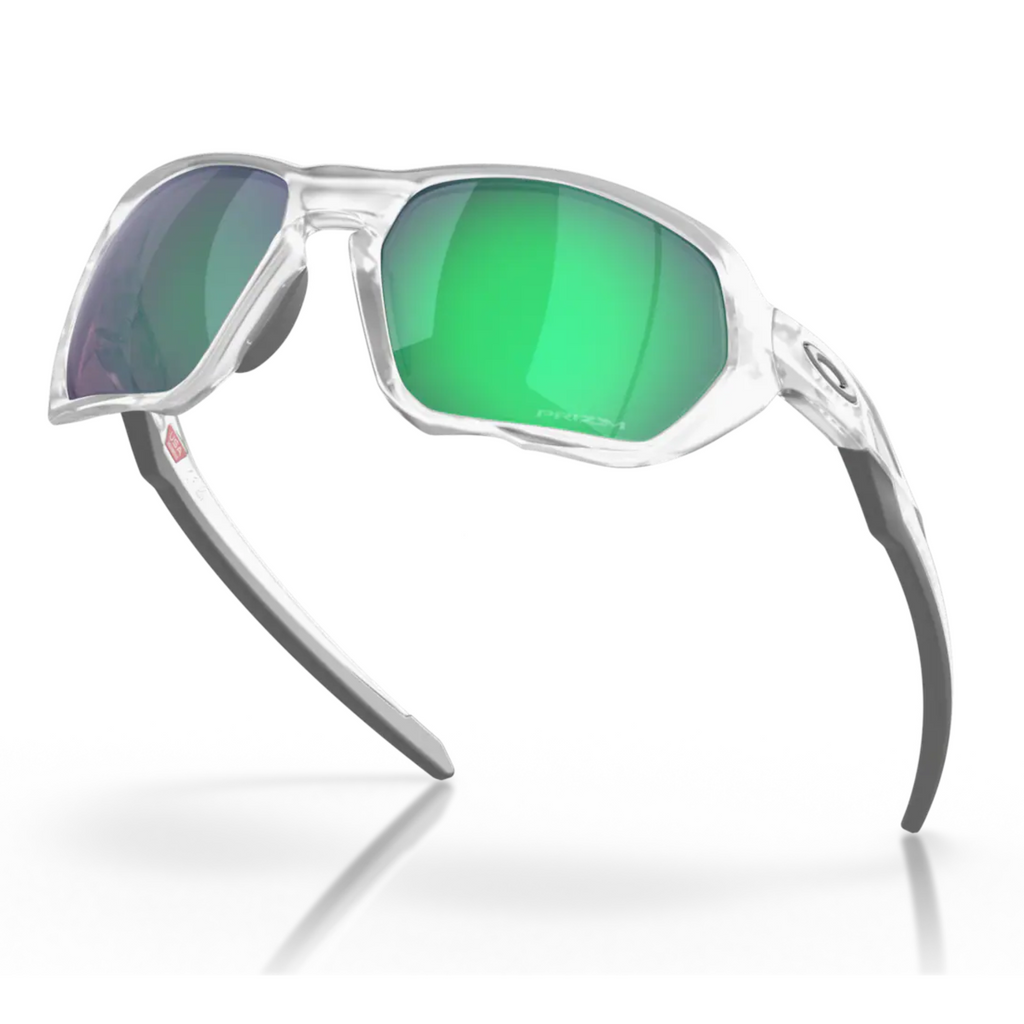 Oakley Plazma Sunglasses OO9019-1659, Prizm Road Jade Lenses, Matte Clear Frame