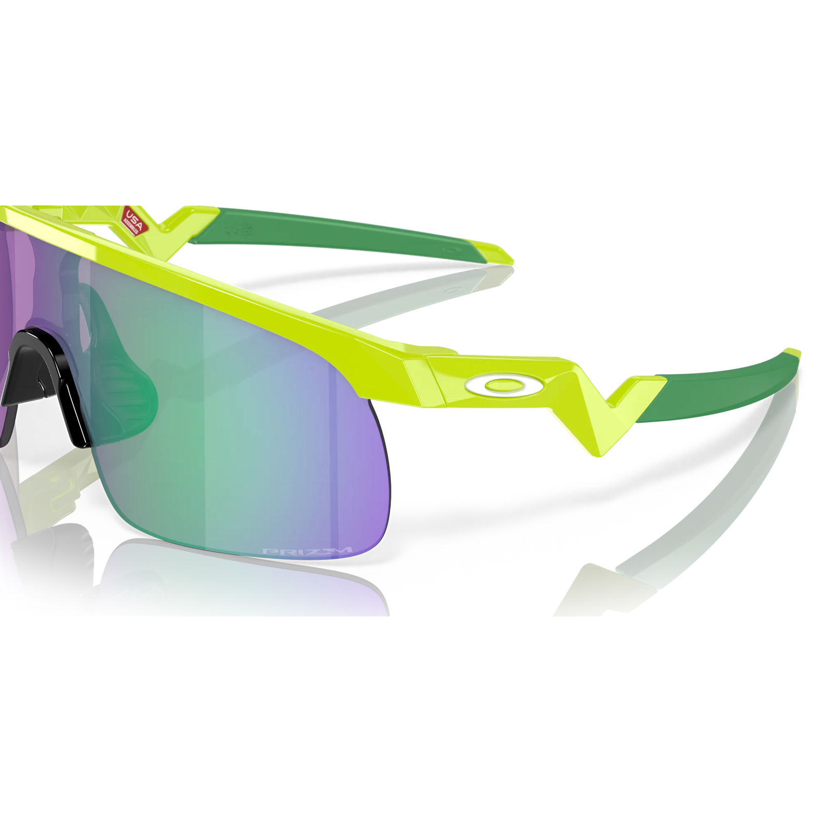 Oakley Resistor Sunglasses OJ9010-0623, Prizm Jade Lenses, Retina Burn Frame (Youth Fit)