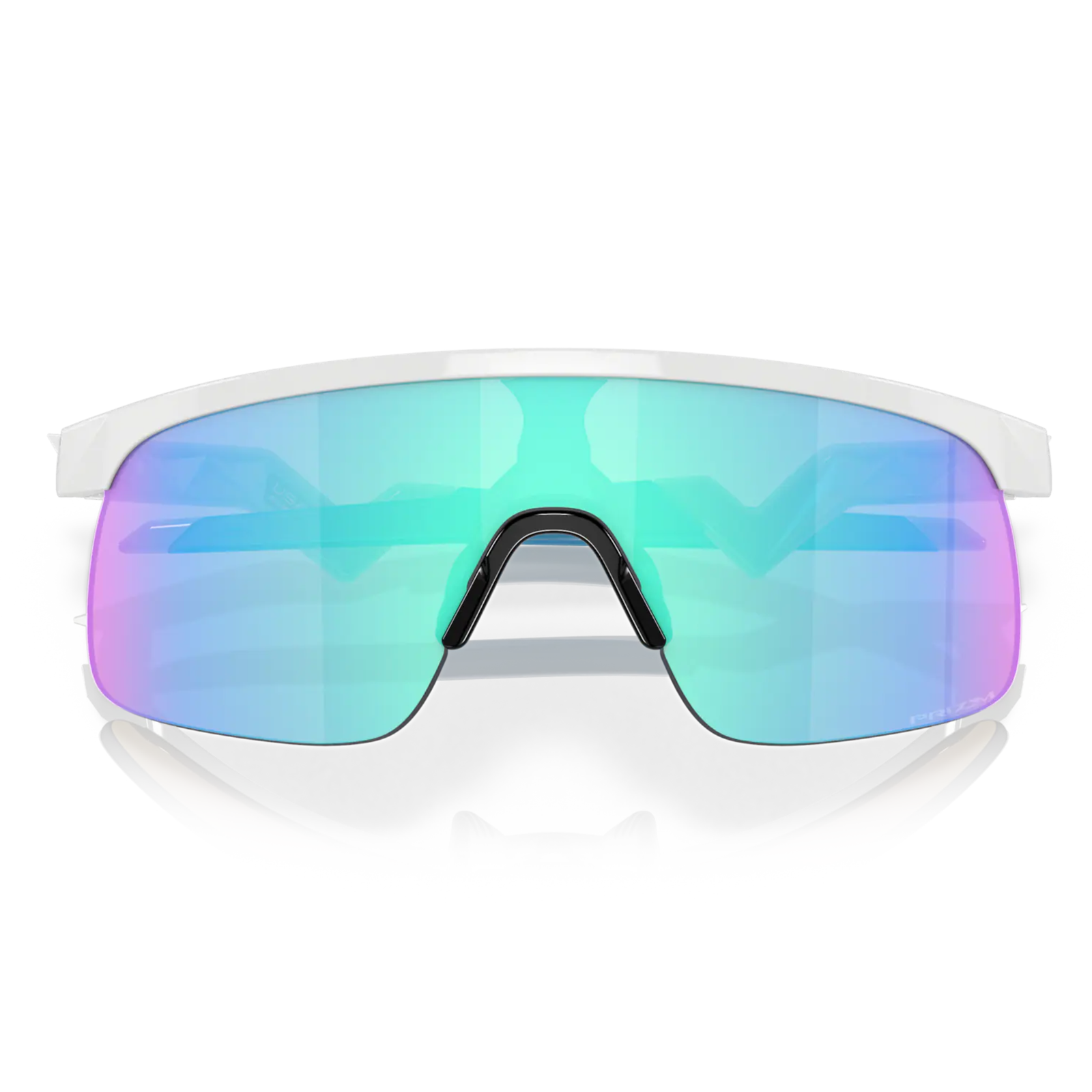 Oakley Resistor Sunglasses OJ9010-0723, Prizm Sapphire Lenses, Polished White Frame (Youth Fit)